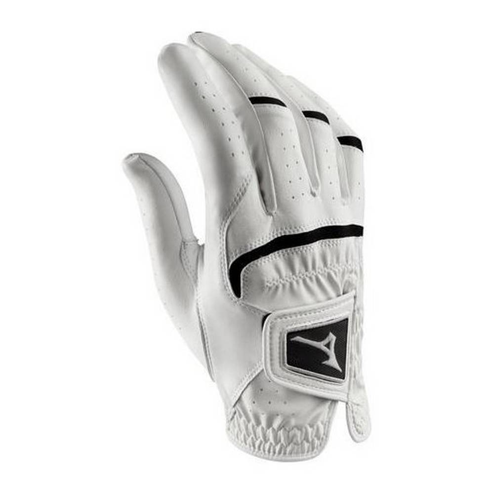 Mens Mizuno Elite Golf Gloves White/Black Philippines (ALZORM013)